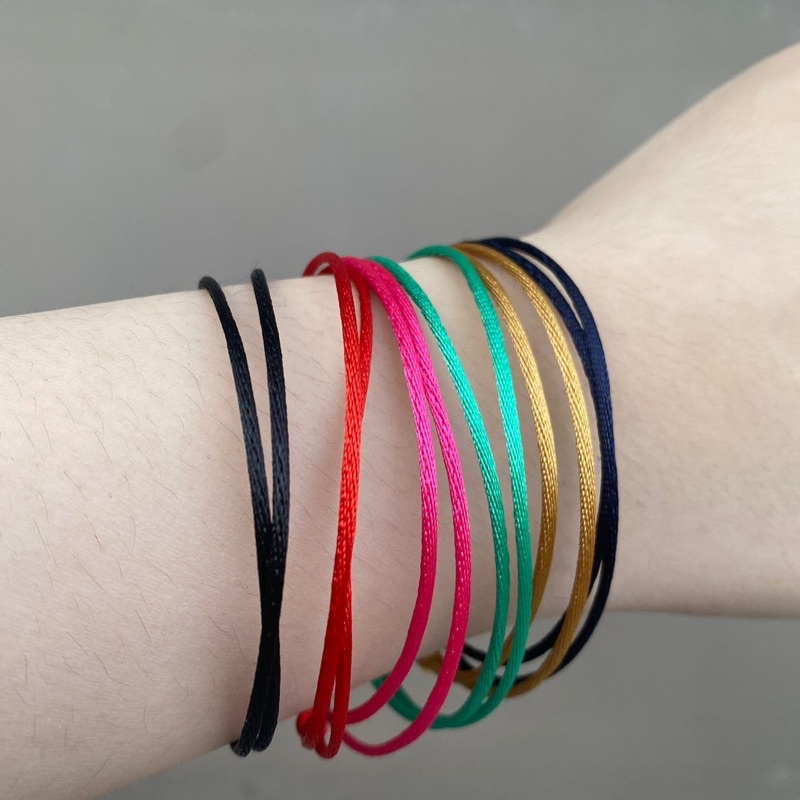 Gelang tali unisex two in one /tali satin (cod)
