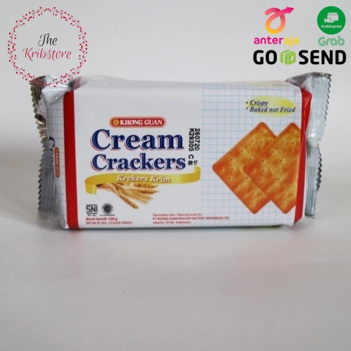 

KHONG GUAN Cream Crackers Biskuit Kraker Krim 120 gram