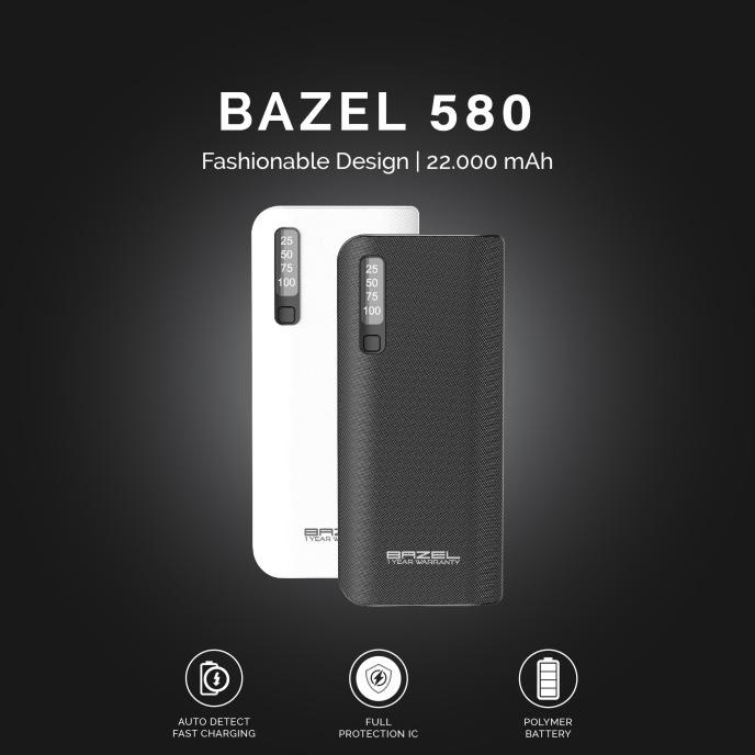Bazel 580 Series Powerbank 22000 mAh Digital Display Small Power Bank