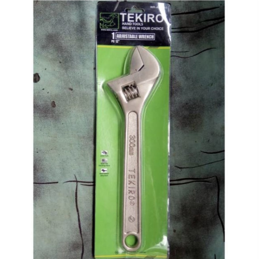 Kunci Inggris TEKIRO WR-AD0283 12 inchi ADJUSTABLE WRENCH 12IN