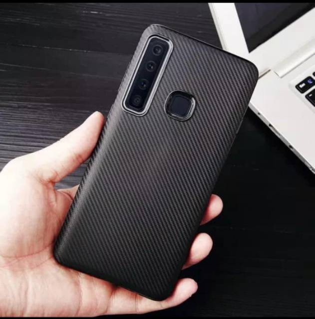 Soft Case Samsung A30 A305 6.4 inchi Black TPU Slim Fiber Carbon Samsung A20 A205 Casing Samsung A30