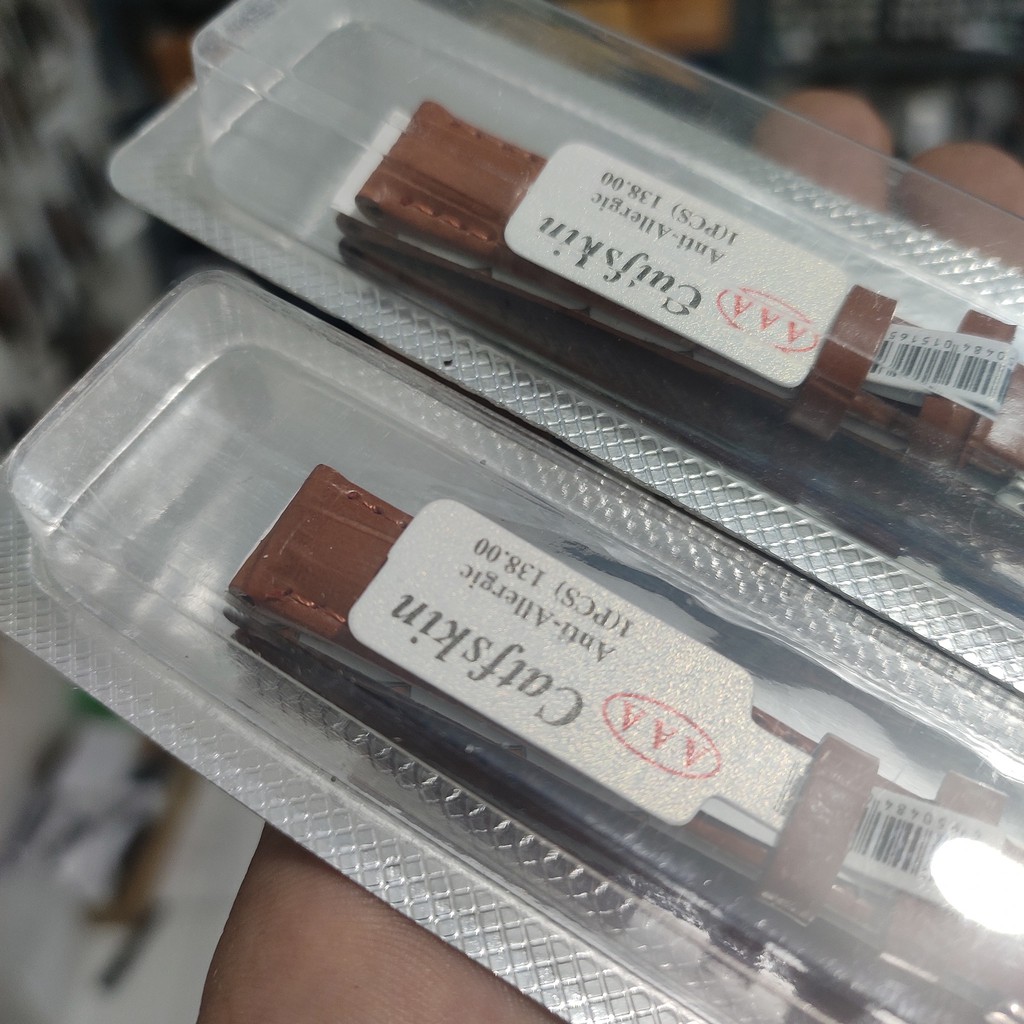 

Tali Kulit Leather Model Timeking Glouber Coklat muda motif 12mm.