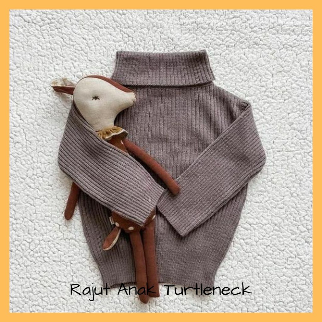 RAJUT ANAK TURTLENECK / SWEATER RAJUT ANAK 3-5 TAHUN / SWEATER TURTLENECK / SWEATER TURTLE ANAK UNISEX