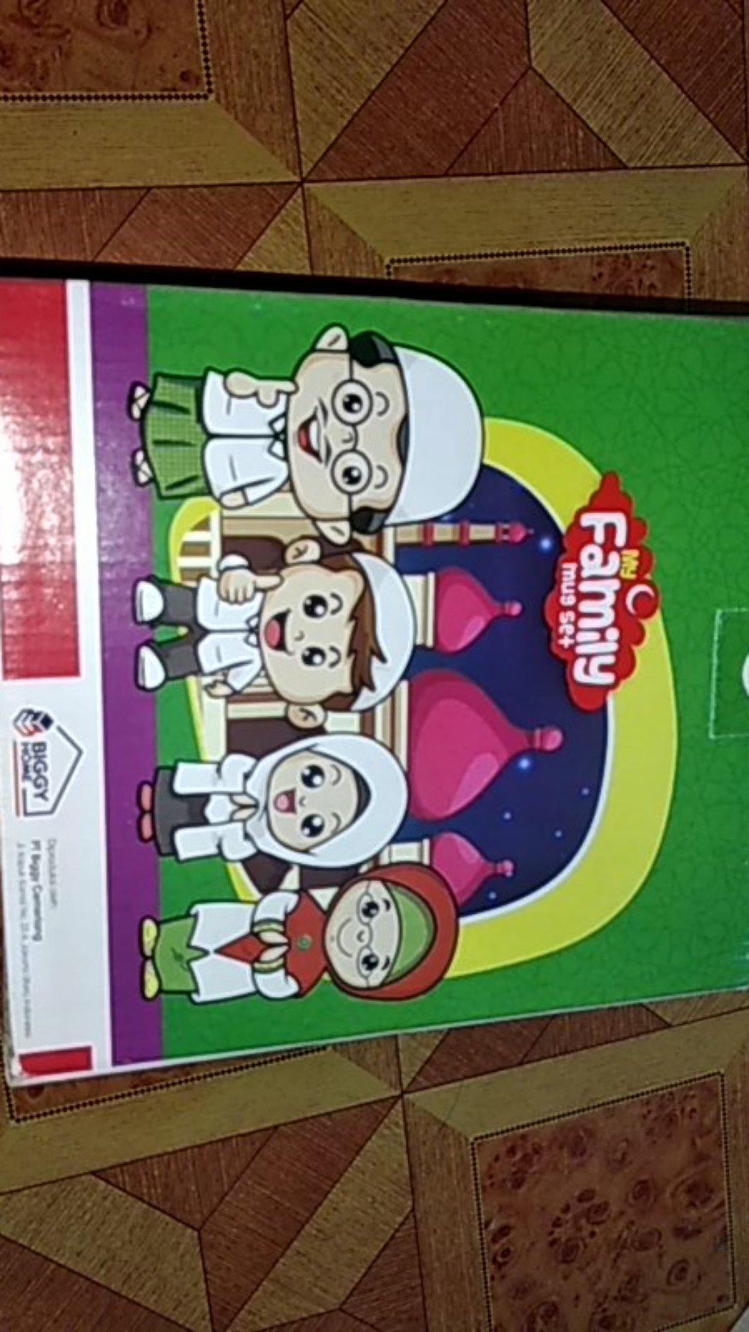 Gelas Mug Set Family Mug Keluarga Gelas Plastik Anti Bau Isi 4 Pcs Cangkir Gelas Biggy Terlaris