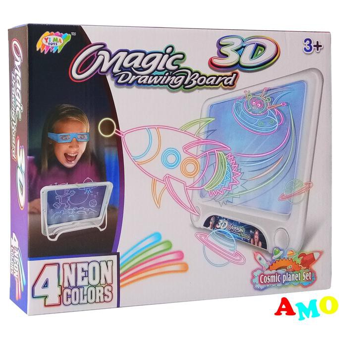 

Magic Drawing Board 3d Ym159 Mainan Papan Tulis Gambar Edukasi