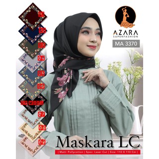 JILBAB KERUDUNG SEGI EMPAT AZARA  OSCARICA LASER CUT by NSH 