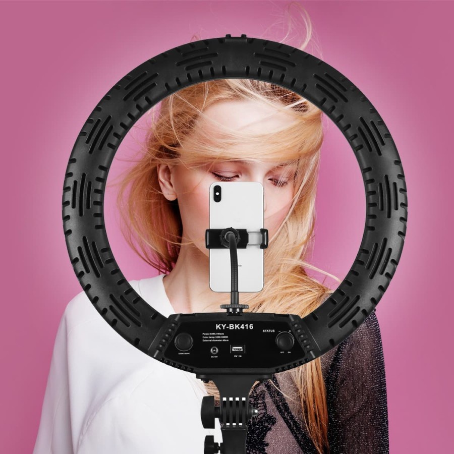 RingLight untuk Selfie Live Studio 18&quot; 21&quot; K65W KY-BK416 TPD668