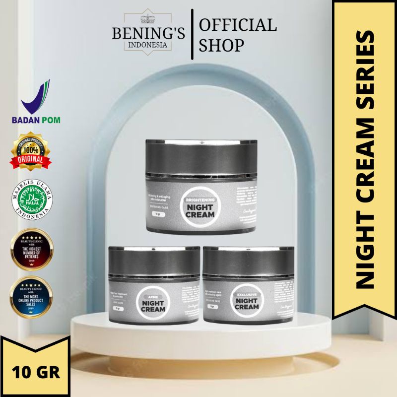 NIGHT CREAM BENING'S SKINCARE DR OKY PRATAMA