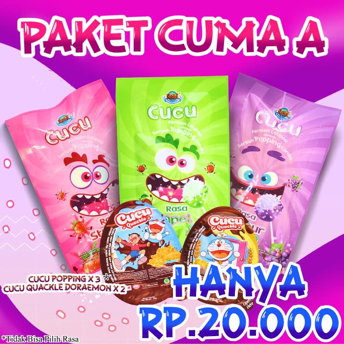 

Paket CUMA A (Cucu Murah) Permen & Coklat