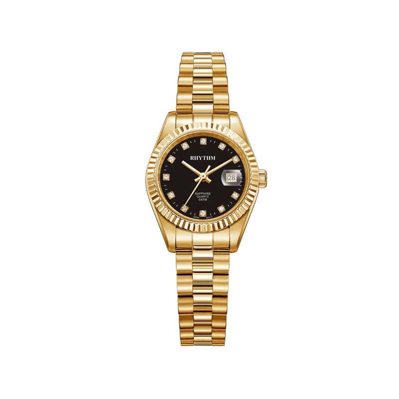 Rhythm RQ1610S06 Jam Tangan Wanita Stainless Steel