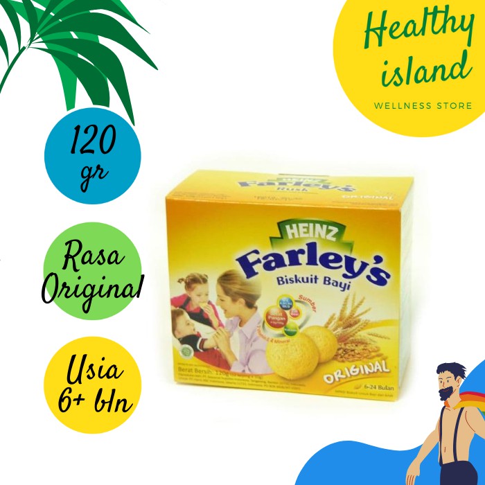 Biskuit Bayi 6+ Bulan Rasa Original Heinz Farley's Baby Biscuit