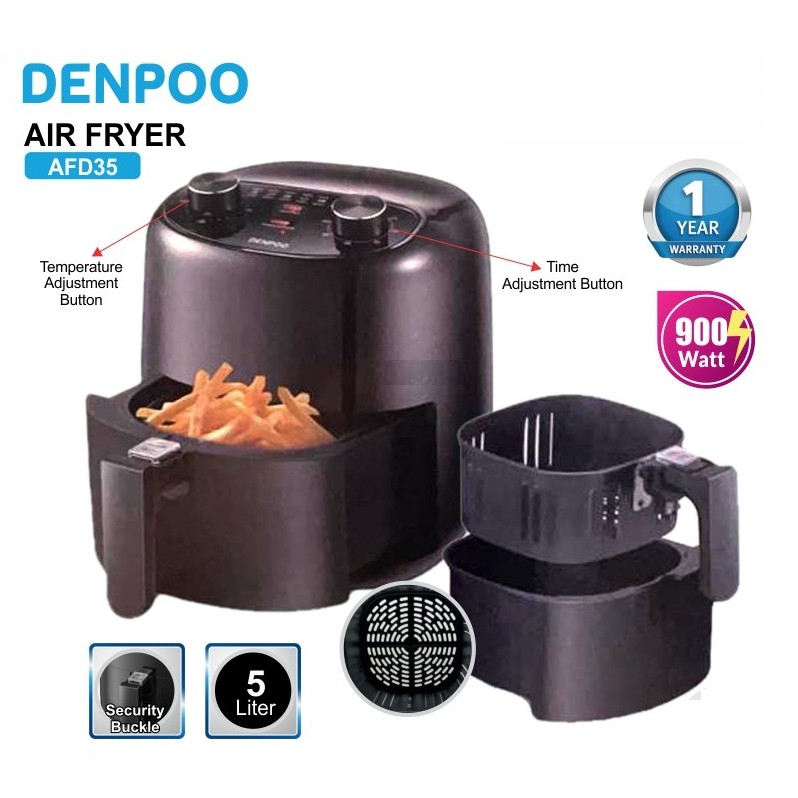 Jual DENPOO AIR FRYER AFD35 Deep Fryer 5 LITER- PENGORENGAN TANPA ...