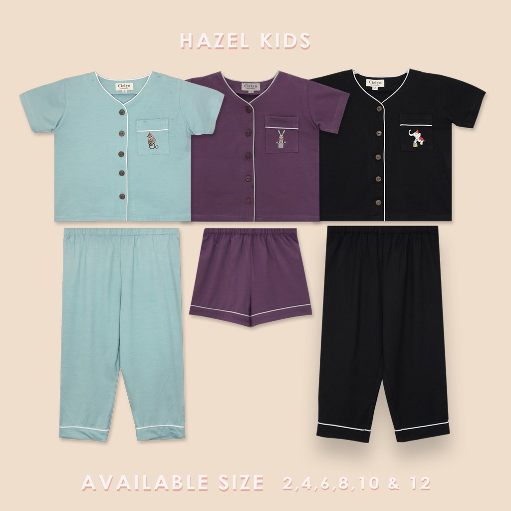 Cielyn - Hazel Kids Tencel Pyjamas Anak-Anak