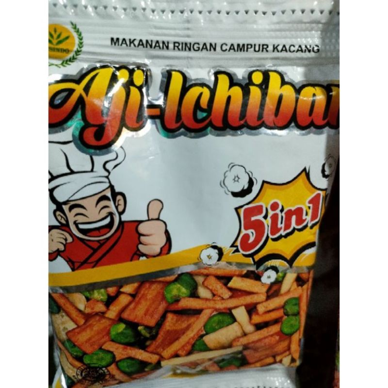 

0snack Aji ichiban aji-ichiban 5in1 snack jadul kemasan besar isi 10pcs