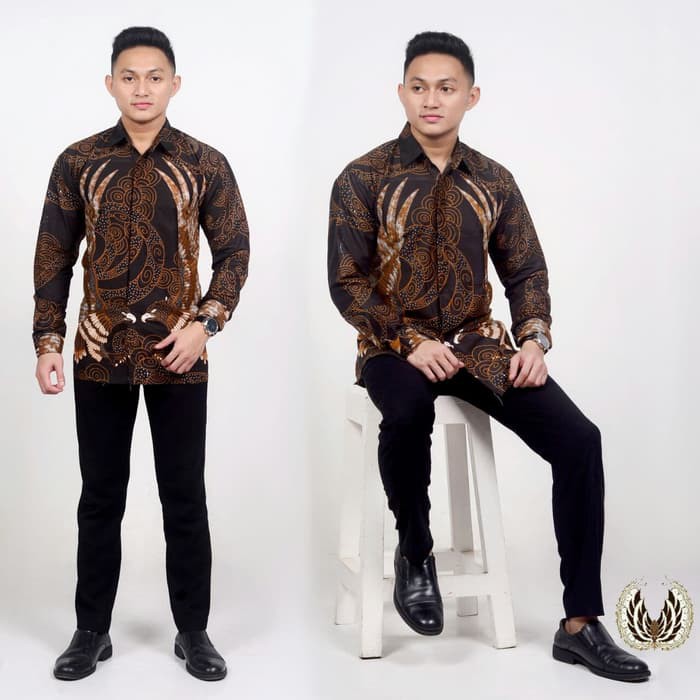 Kemeja Batik Pria Lengan Panjang HN 0160 Batik Pekalongan