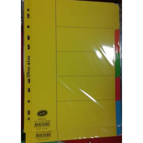 

BEST SELLER Bantex. Kertas Dividier Warna. kertas pembatas. Tab Dividier A46045-00 TERJAMIN