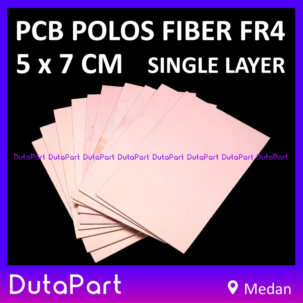 5x7 cm PCB Polos Fiber FR4 Satu Sisi Single Layer 5*7 Kualitas Bagus