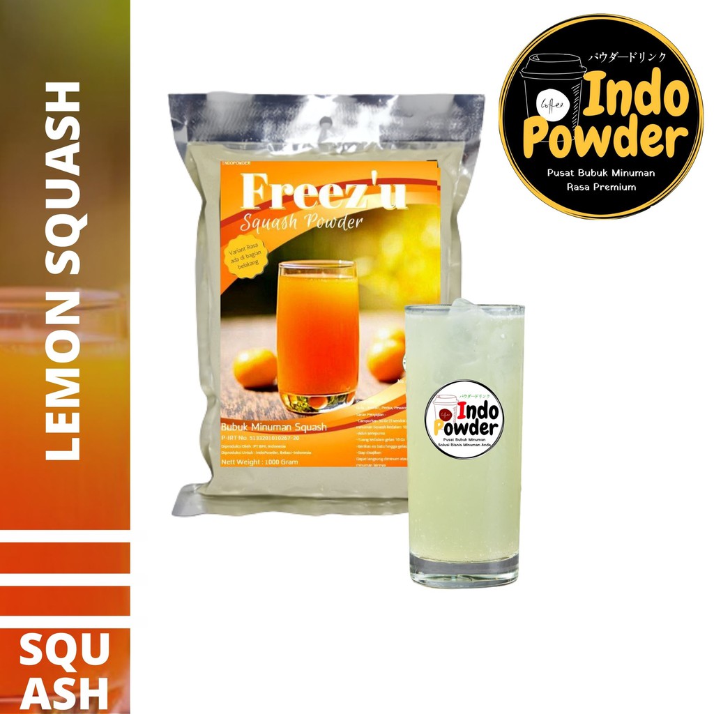 SQUASH Bubuk Minuman LEMON 1Kg - Bubuk LEMON 1Kg - LEMON Bubuk 1Kg - LEMON SQUASH POWDER