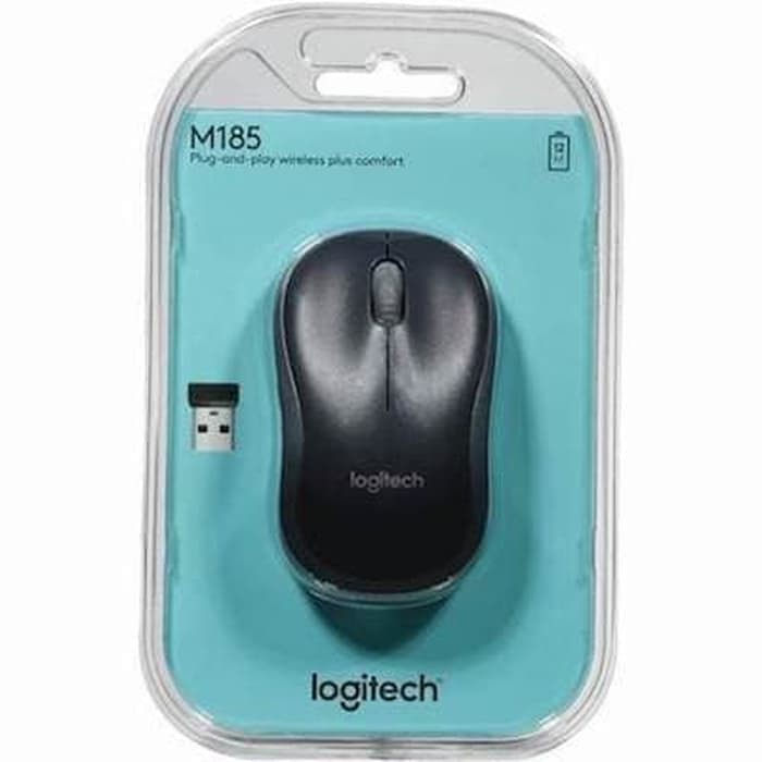 Mouse Wireless Logitech M185 ORIGINAL RESMI