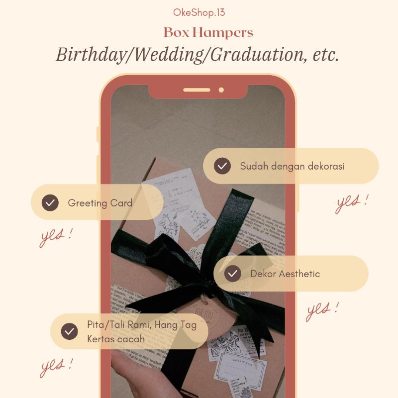 

Box Hampers Aesthetic/Vintage/Dekor