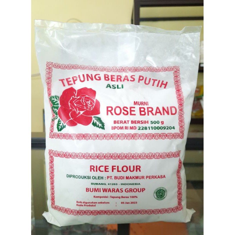 

Tepung Beras Putih Rose Brand 500gr