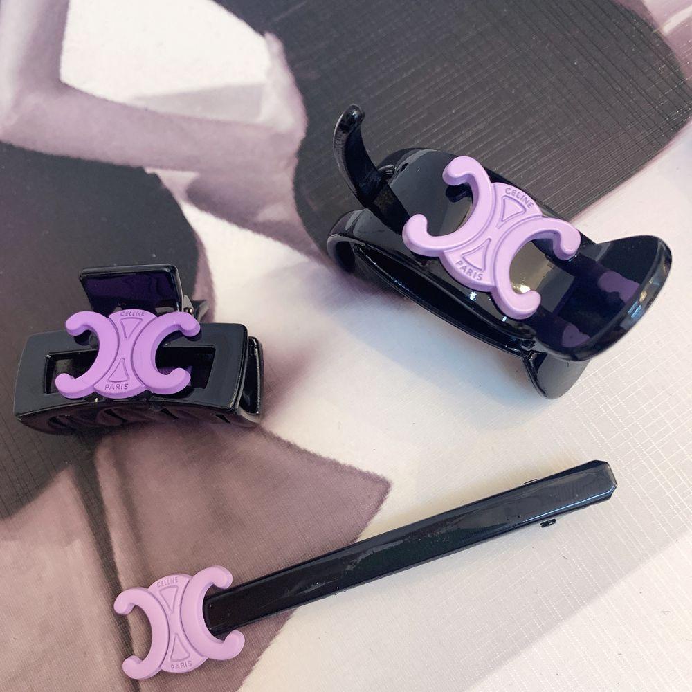 Agustinina Jepit Rambut Perempuan Retro Vintage Kecil Permen Warna Huruf C Temperamen Hiasan Kepala