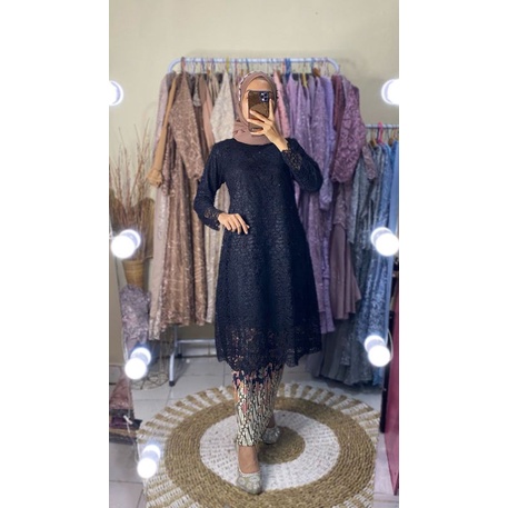 REAL PICT/SETELAN KEBAYA TUNIK BRUKAT MODERN/KEBAYA BRUKAT PESTA/KEBAYA LAMARAN//KEBAYA WISUDA