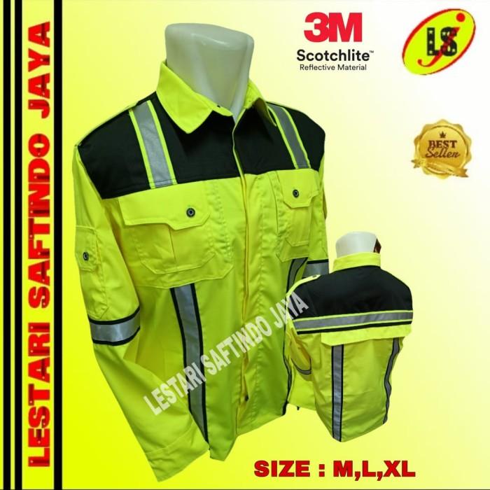 Wear | Baju Seragam Safety Kombinasi Desain Terbaru Skotlight 3M /Reflektor