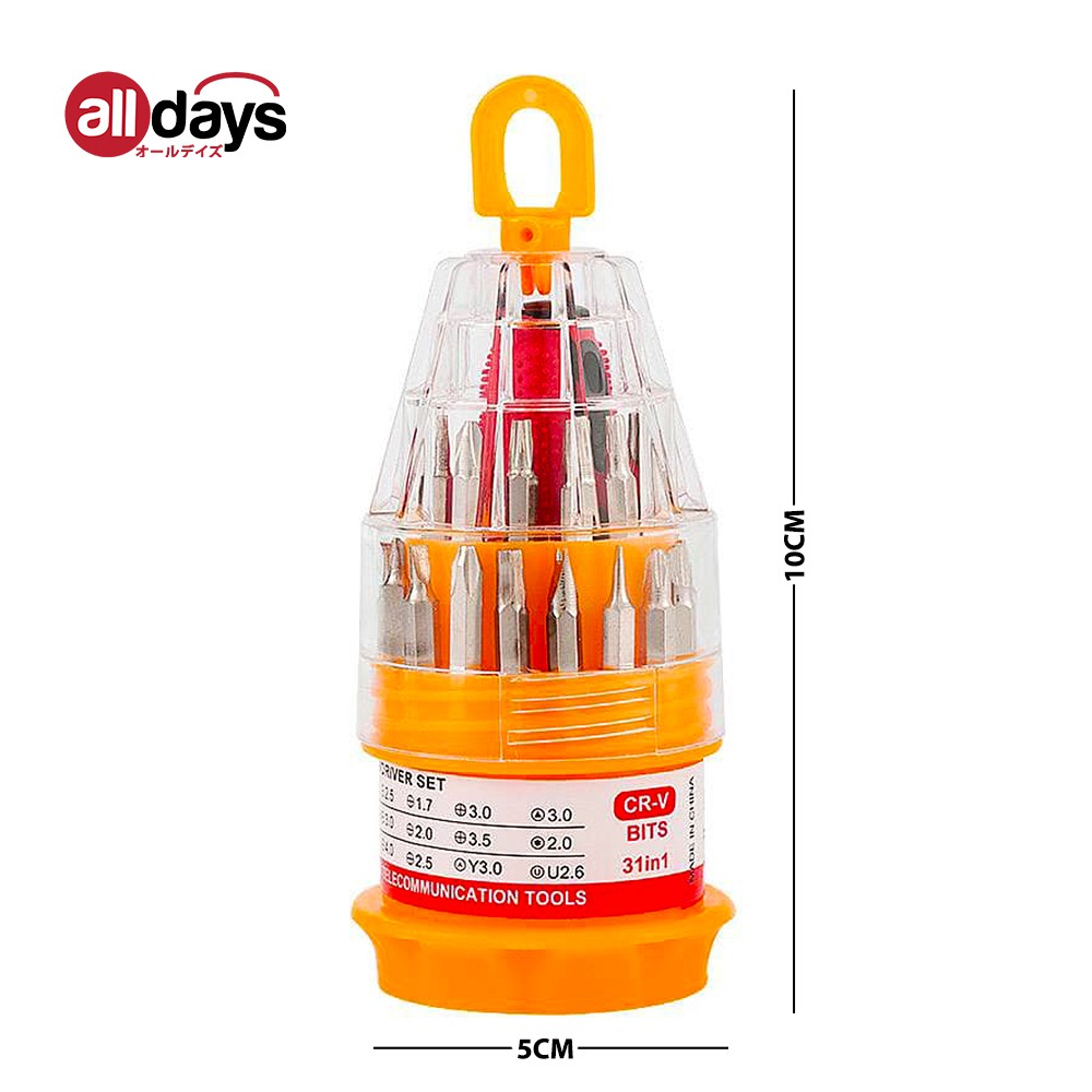 Alldays 31 in 1 Obeng Set Mini Screwdriver Magnetic / Obeng Handphone / Obeng Multifungsi