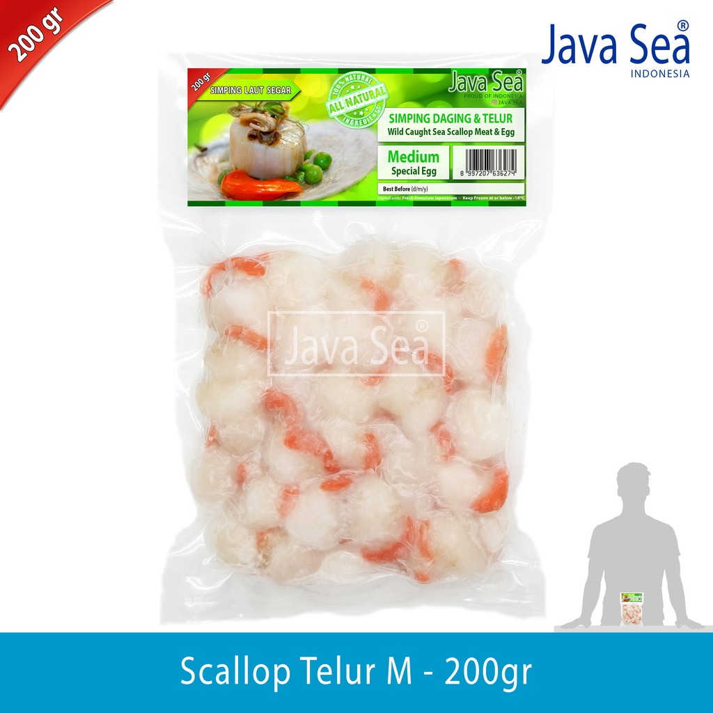 

Scallop Telur pack 200gr Java Sea