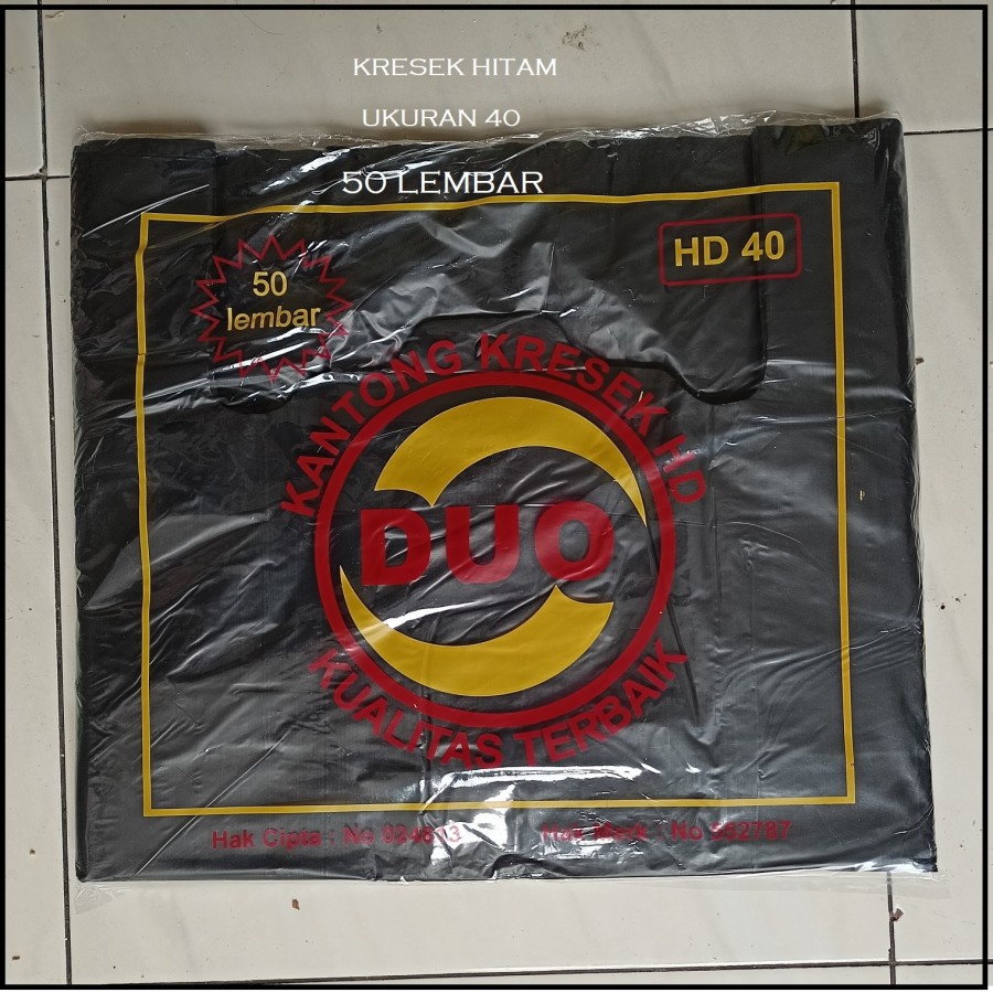 Kantong Plastik uk 40 / Kantong kresek Duo 40