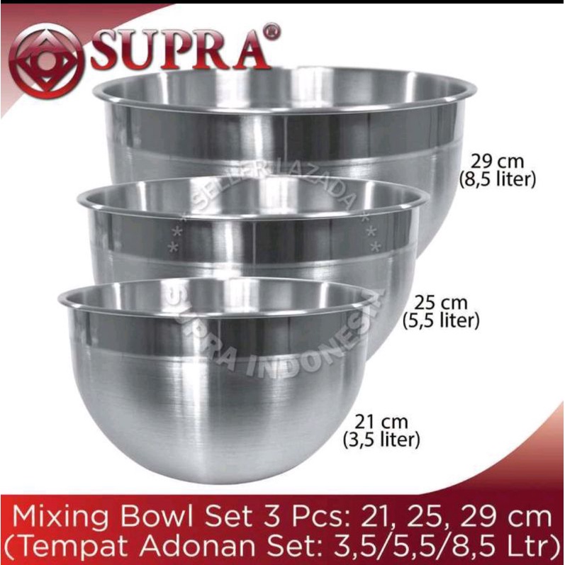 supra mixing bowl 21cm 25cm