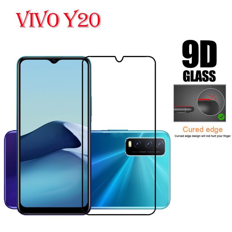 Tempered Glass Vivo Y20/Y20i/Y20S Full Cover Protector Quality