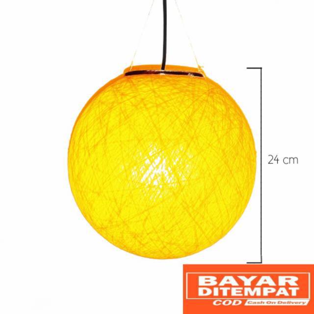 [TERLARIS] 24CM LAMPION BENANG GANTUNG 24M/ DEKORASI LAMPU GANTUNG / lampu dekorasi pesta / lentera 