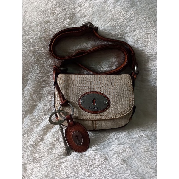 tas fossil maddox small snake skin preloved