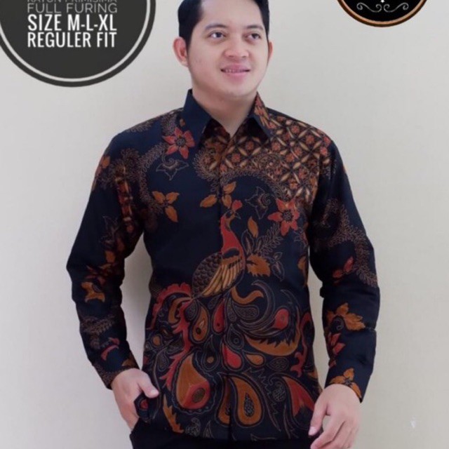 Kemeja Batik Pria Sogan Murah Lengan Panjang Lengan Pendek