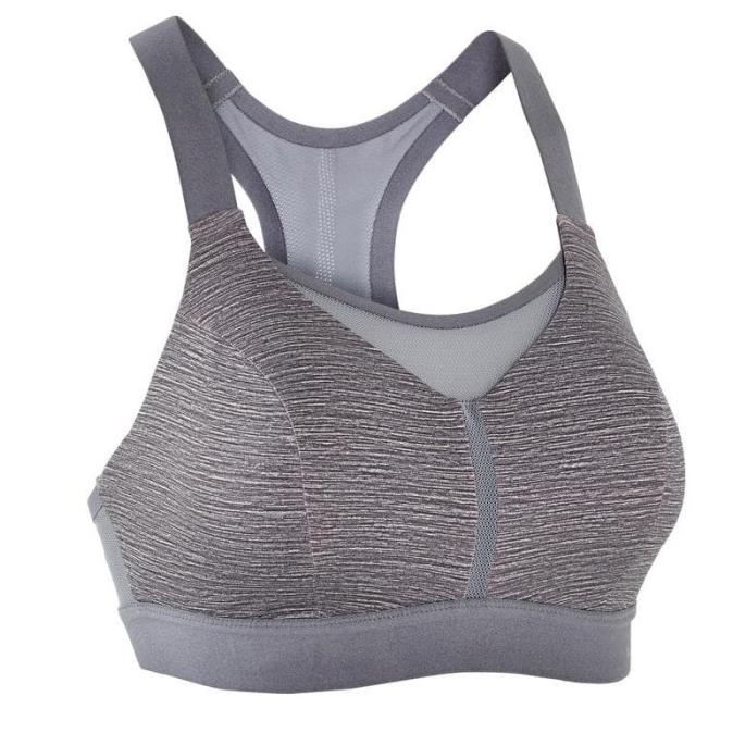 Decathlon Kalenji Running Sport Bra Comfort Grey/Pink - 8595380