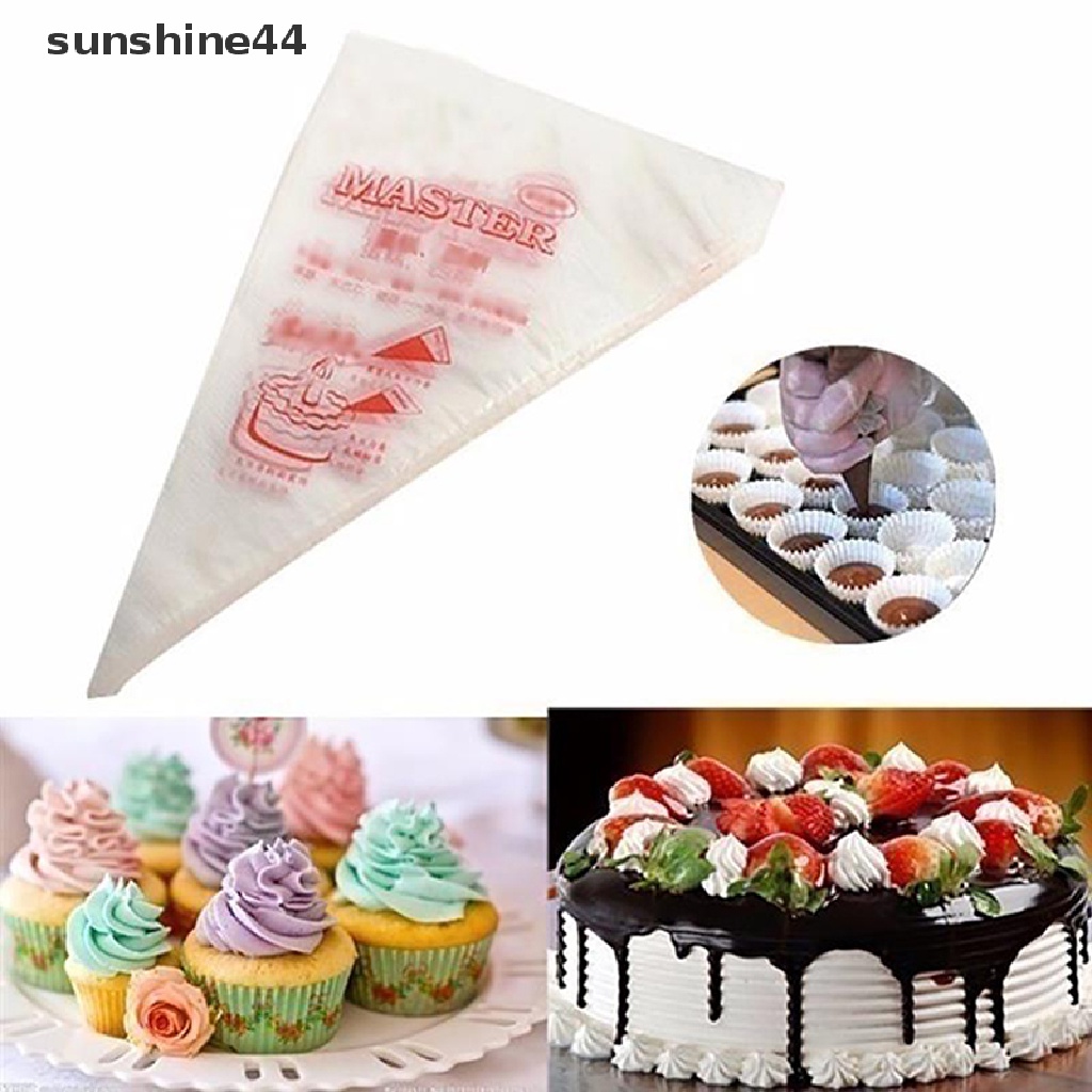 Sunshine 50 / 100pcs Kantong Plastik Cupcake Sekali Pakai