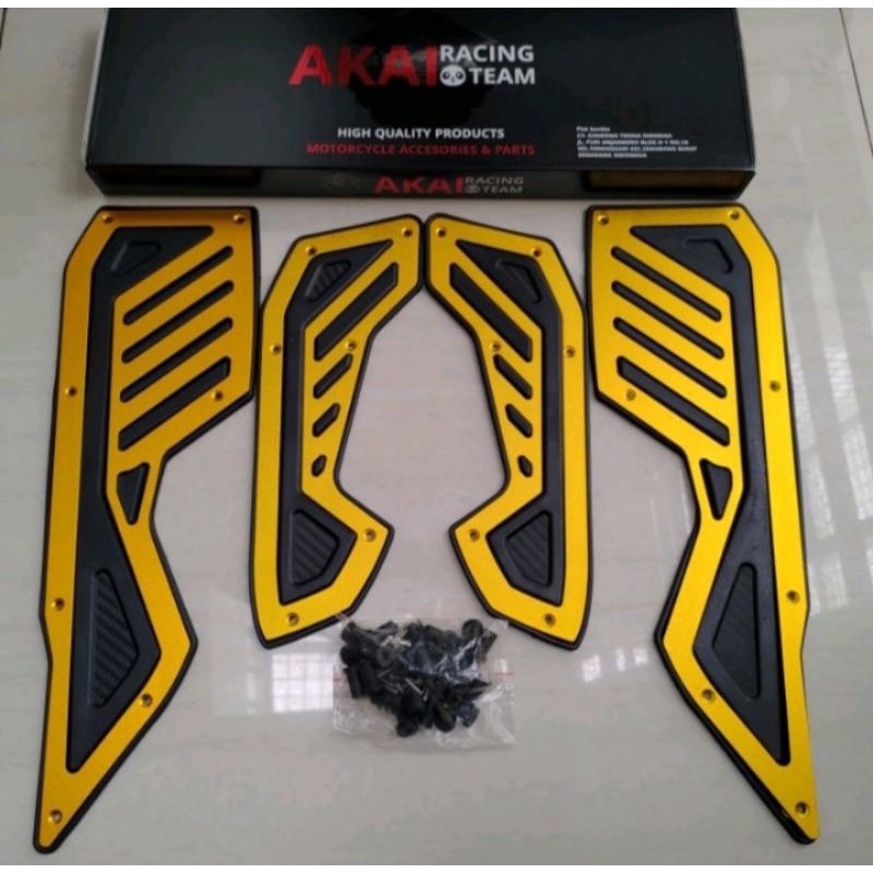 INJAKAN PLAT BORDRES NMAX NEW 2020/2021/2022 AKAI RACING/MBK/FASTBIKES