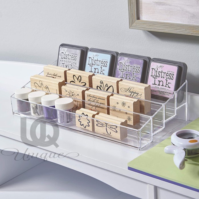 Acrylic Makeup Organizer - Akrilik Kosmetik Tempat Botol Kutek Susun Nail Polish