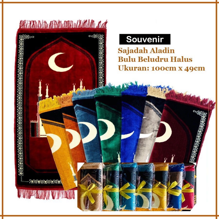 ALDN18 Paket Souvenir Sajadah + Tasbih Sovenir Parcel Sajadah