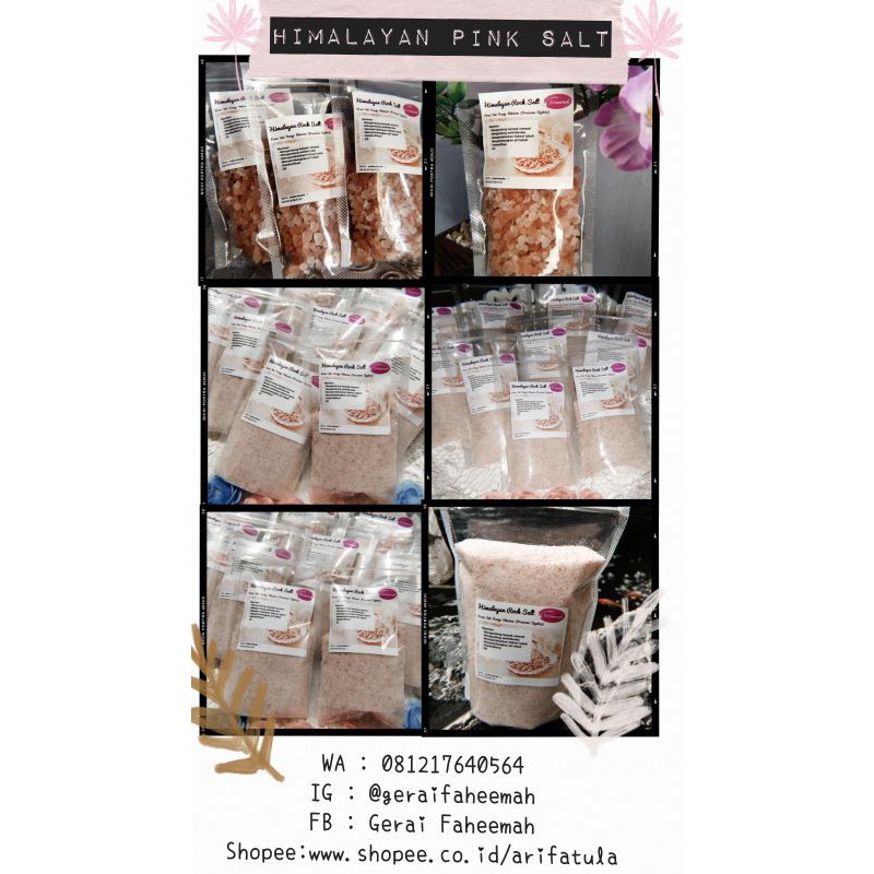 

GARAM HIMALAYA 1 KG - HIMALAYAN PINK SALT PREMIUM 1000 GR - 1000GR