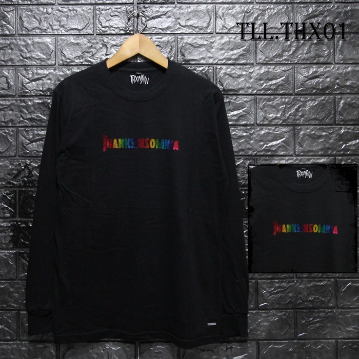 Kaos Distro Longsleeve Thanksinsomnia Kaos Lengan Panjang THXNSMN 0108