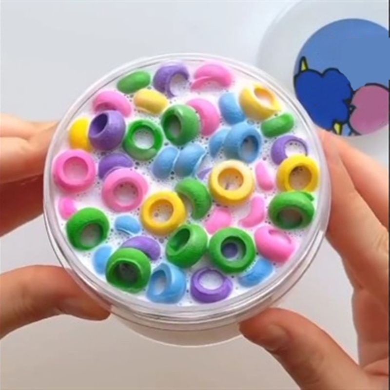 Gro 90pcs / Set Ring / Cincin Spons Transparan Untuk Membuat Slime Diy
