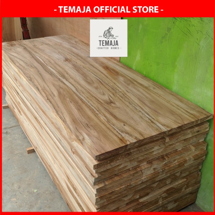 Jual Top Table kayu Jati Asli 60cm x 160 cm x 2 cm Shopee Indonesia