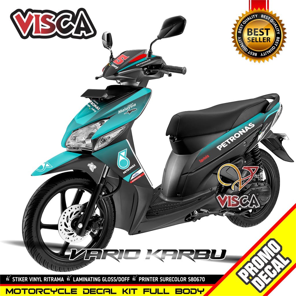 Decal Stiker Vario Karbu Striping Vario Lama Petronas