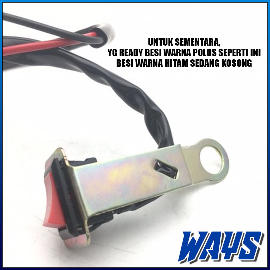 L069 | Saklar Switch On Off Braket Breket Spion Lampu Sorot Tembak Motor Aksesoris Variasi