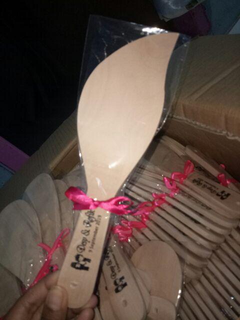 Centong Kayu Daun Lancip Murah Unik