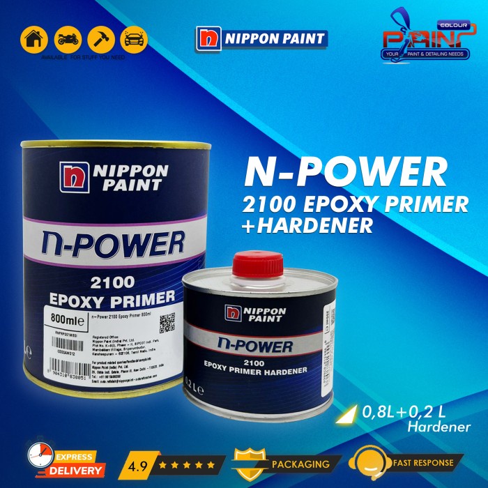 Epoxy Primer Nippon NAX N-Power 2100 0.8L + 0.2 Hardener