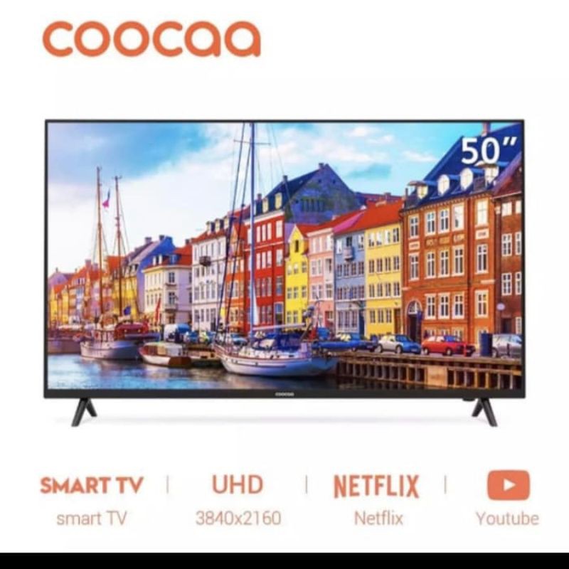 COOCAA LED TV 50 INCH 50S3N SMART TV 4K UHD